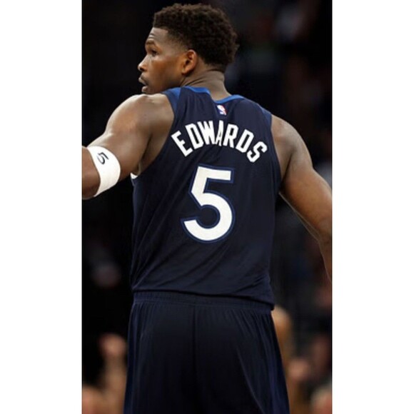 Anthony Edwards (Nike)-(Minnesota)-(Blue)-(Jersey)-(New Condition)-(Size:L)-$95 - Picture 6 of 12